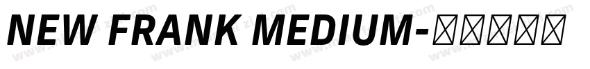 NEW FRANK MEDIUM字体转换